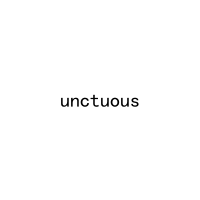 unctuous 
